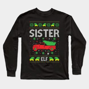 The Sister Elf ugly christmas sweater Long Sleeve T-Shirt